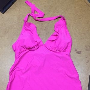 Motherhood Maternity Pink Swim Top